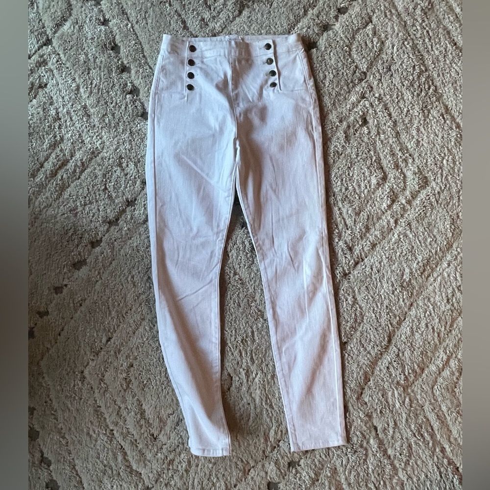 CELLO White Hi-Rise Skinny Jeans
